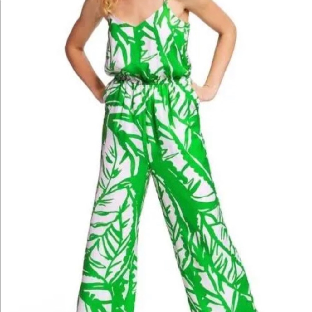 Lilly Pulitzer wide leg jumpsuit with adjustable straps